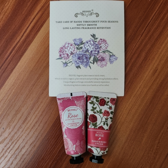 Besnel Rose Hand Cream Set of 2 - Picture 2 of 2